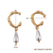 Bulk Jewelry Wholesale gold alloy pearl earrings JDC-ES-V073 Wholesale factory from China YIWU China