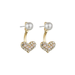 Bulk Jewelry Wholesale gold alloy pearl studded love Earrings JDC-ES-bq070 Wholesale factory from China YIWU China