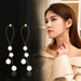 Bulk Jewelry Wholesale gold alloy pearl tassel earrings JDC-ES-RL086 Wholesale factory from China YIWU China