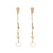 Wholesale gold alloy pentagonal pearl long ear clip no ear clip JDC-ES-D475 Earrings JoyasDeChina 01KC gold star3949 Wholesale Jewelry JoyasDeChina Joyas De China