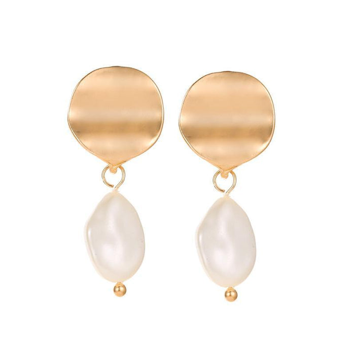 Wholesale gold alloy personalized Pearl Earrings JDC-ES-D416 earrings JoyasDeChina 01 Yajin 4399 Wholesale Jewelry JoyasDeChina Joyas De China