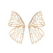Wholesale gold alloy pierced butterfly wing earrings JDC-ES-D314 Earrings JoyasDeChina 01KC Gold 11123 Wholesale Jewelry JoyasDeChina Joyas De China