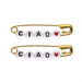 Bulk Jewelry Wholesale gold alloy pin shaped stud JDC-ES-V040 Wholesale factory from China YIWU China