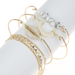 Bulk Jewelry Wholesale gold alloy pine crescent shell bracelet JDC-BT-bq039 Wholesale factory from China YIWU China