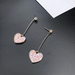 Bulk Jewelry Wholesale gold alloy PINK SEQUIN Love Earrings JDC-ES-RL085 Wholesale factory from China YIWU China