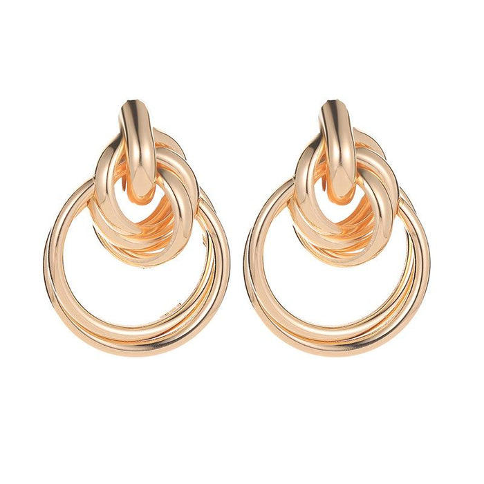 Wholesale gold alloy punk wind geometric earrings JDC-ES-D302 Earrings JoyasDeChina 01KC Gold University 11280 Wholesale Jewelry JoyasDeChina Joyas De China