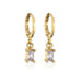 Wholesale gold alloy rectangular small square diamond Zircon Earrings JDC-ES-ag043 Earrings JoyasDeChina 40875 Wholesale Jewelry JoyasDeChina Joyas De China