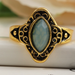 Bulk Jewelry Wholesale gold alloy resin geometric ring JDC-RS-e076 Wholesale factory from China YIWU China