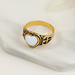 Bulk Jewelry Wholesale gold alloy resin geometric ring JDC-RS-e076 Wholesale factory from China YIWU China
