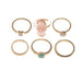 Bulk Jewelry Wholesale gold alloy resin ring JDC-RS-e075 Wholesale factory from China YIWU China