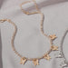 Bulk Jewelry Wholesale gold alloy rhinestone butterfly necklace JDC-NE-A308 Wholesale factory from China YIWU China