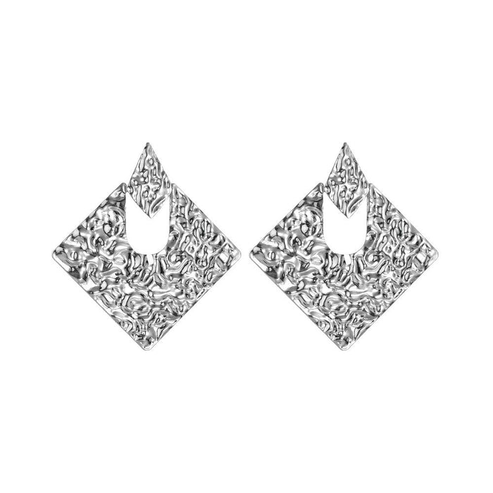 Bulk Jewelry Wholesale gold alloy rhombic irregular alloy Earrings JDC-ES-bq182 Wholesale factory from China YIWU China