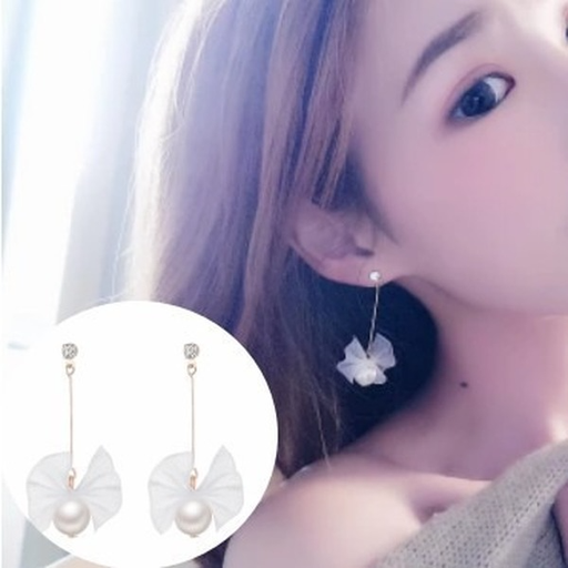 Bulk Jewelry Wholesale gold alloy ribbon bow earrings JDC-ES-RL113 Wholesale factory from China YIWU China