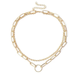 Bulk Jewelry Wholesale gold alloy ring chain multi-layer necklaces JDC-NE-sf047 Wholesale factory from China YIWU China