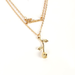 Bulk Jewelry Wholesale gold alloy rose necklace JDC-NE-GSTC001 Wholesale factory from China YIWU China