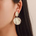 Bulk Jewelry Wholesale gold alloy round earrings JDC-ES-D393 Wholesale factory from China YIWU China