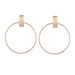 Wholesale gold alloy round metal Earrings JDC-ES-D323 Earrings JoyasDeChina 01 Gold 2286 Wholesale Jewelry JoyasDeChina Joyas De China