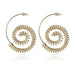 Wholesale gold alloy round spiral earrings JDC-ES-C077 Earrings JoyasDeChina 5238 Wholesale Jewelry JoyasDeChina Joyas De China