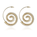 Bulk Jewelry Wholesale gold alloy round spiral earrings JDC-ES-C077 Wholesale factory from China YIWU China