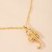 Bulk Jewelry Wholesale gold alloy serpentine pendant necklace JDC-NE-GSAYN001 Wholesale factory from China YIWU China