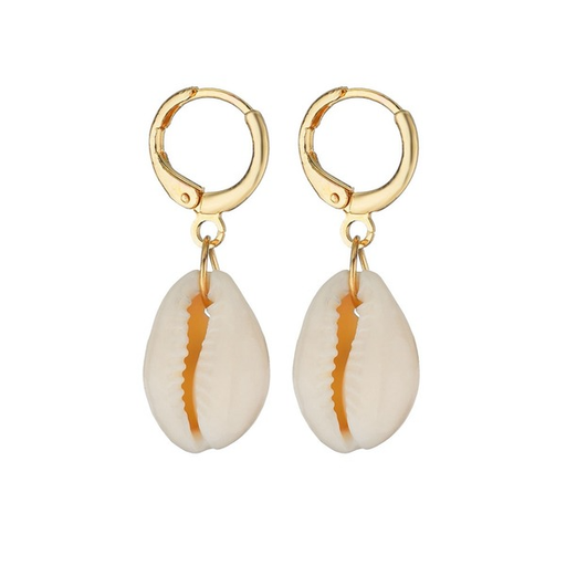Bulk Jewelry Wholesale gold alloy shell conch Earrings JDC-ES-bq164 Wholesale factory from China YIWU China