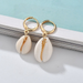Bulk Jewelry Wholesale gold alloy shell conch Earrings JDC-ES-bq164 Wholesale factory from China YIWU China