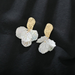 Bulk Jewelry Wholesale gold alloy shell crack petal Earrings JDC-ES-bq120 Wholesale factory from China YIWU China