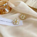 Bulk Jewelry Wholesale gold alloy shell Flower Earrings JDC-ES-RL124 Wholesale factory from China YIWU China