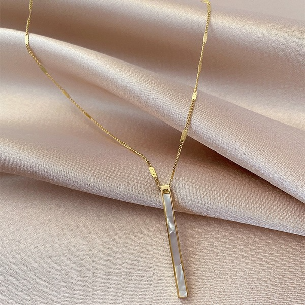 Bulk Jewelry Wholesale gold alloy shell titanium steel necklace JDC-NE-BY046 Wholesale factory from China YIWU China