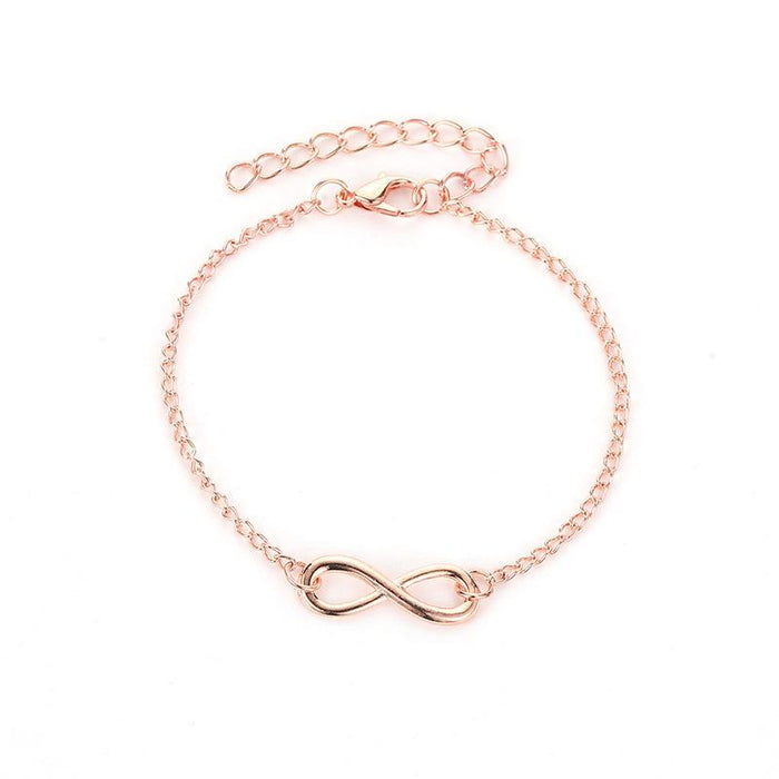 Bulk Jewelry Wholesale gold alloy simple 8 word Bracelet JDC-BT-D512 Wholesale factory from China YIWU China