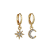 Bulk Jewelry Wholesale gold alloy six-man star Earrings JDC-ES-bq052 Wholesale factory from China YIWU China