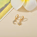 Bulk Jewelry Wholesale gold alloy six-man star Earrings JDC-ES-bq052 Wholesale factory from China YIWU China