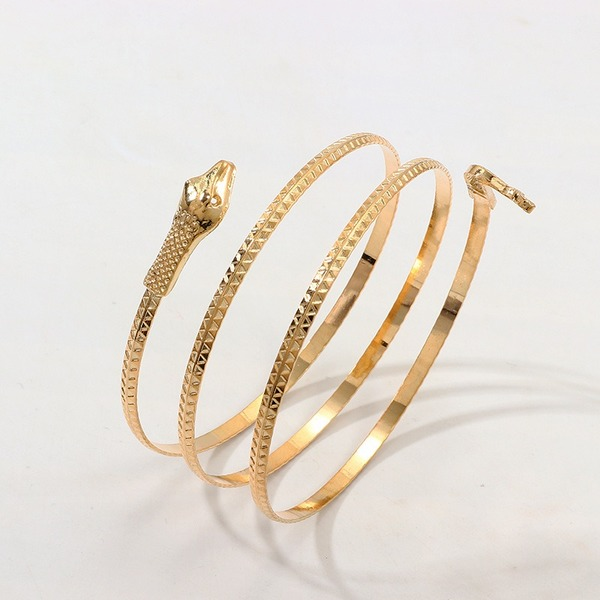 Bulk Jewelry Wholesale gold alloy snake element Bracelet JDC-BT-e031 Wholesale factory from China YIWU China