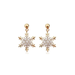 Bulk Jewelry Wholesale gold alloy snowflake earrings JDC-ES-RL181 Wholesale factory from China YIWU China