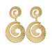 Bulk Jewelry Wholesale gold alloy spiral tassel asymmetric Earrings JDC-ES-bq142 Wholesale factory from China YIWU China