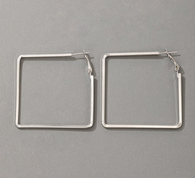 Bulk Jewelry Wholesale gold alloy square Large Circle Earrings JDC-ES-C105 Wholesale factory from China YIWU China