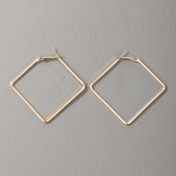 Bulk Jewelry Wholesale gold alloy square Large Circle Earrings JDC-ES-C105 Wholesale factory from China YIWU China