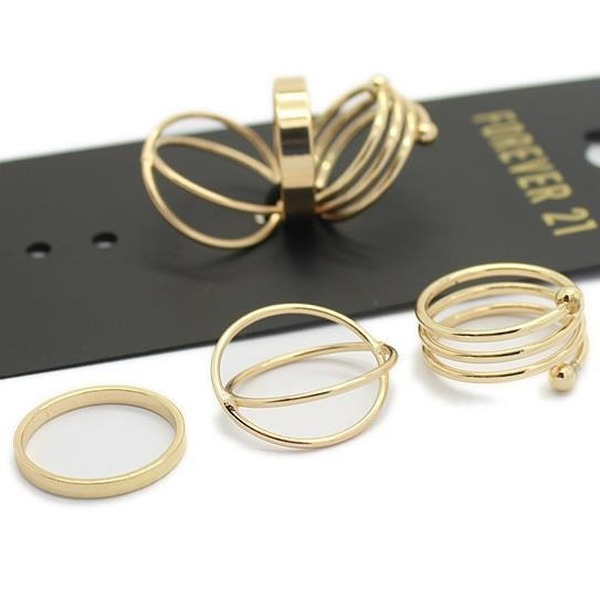 Bulk Jewelry Wholesale gold alloy stainless steel rings JDC-RS-RL006 Wholesale factory from China YIWU China