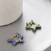 Bulk Jewelry Wholesale gold alloy star earrings set with diamond JDC-ES-YN023 Wholesale factory from China YIWU China