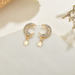 Bulk Jewelry Wholesale gold alloy star moon Earrings JDC-ES-bq113 Wholesale factory from China YIWU China