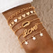 Bulk Jewelry Wholesale gold alloy star tassel bracelet JDC-BT-C031 Wholesale factory from China YIWU China