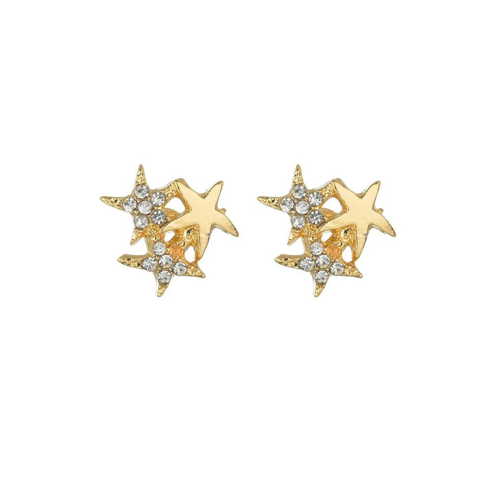 Bulk Jewelry Wholesale gold alloy Starfish Earrings JDC-ES-bq123 Wholesale factory from China YIWU China