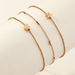 Bulk Jewelry Wholesale gold alloy stars love multilayer anklet JDC-AS-e044 Wholesale factory from China YIWU China