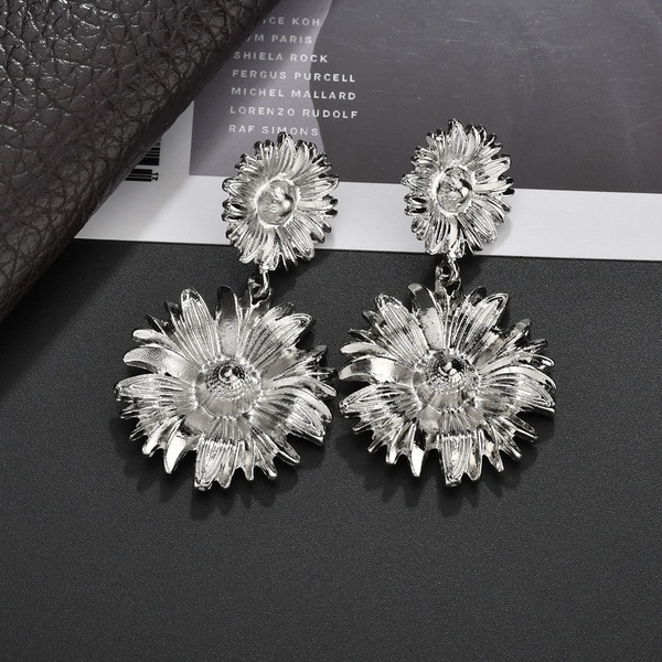 Bulk Jewelry Wholesale gold alloy sunflower Earrings JDC-ES-bq175 Wholesale factory from China YIWU China