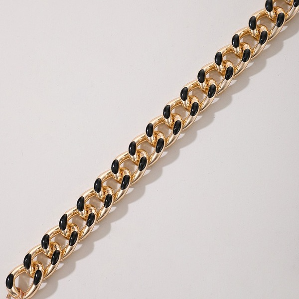 Bulk Jewelry Wholesale gold alloy thick chain black drop bracelet JDC-BT-C081 Wholesale factory from China YIWU China