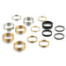 Bulk Jewelry Wholesale gold alloy tricolor smooth ring 14 sets JDC-RS-C162 Wholesale factory from China YIWU China
