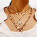 Wholesale Gold Alloy Triple Layer Necklace JDC-NE-F608 Necklaces 韩之尚 Wholesale Jewelry JoyasDeChina Joyas De China