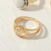 Bulk Jewelry Wholesale gold alloy Turquoise Ring  JDC-RS-e068 Wholesale factory from China YIWU China