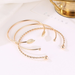 Bulk Jewelry Wholesale gold alloy twist leaf opening bracelet JDC-BT-D494 Wholesale factory from China YIWU China