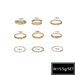 Bulk Jewelry Wholesale gold alloy twists irregular geometric rings  JDC-RS-e028 Wholesale factory from China YIWU China